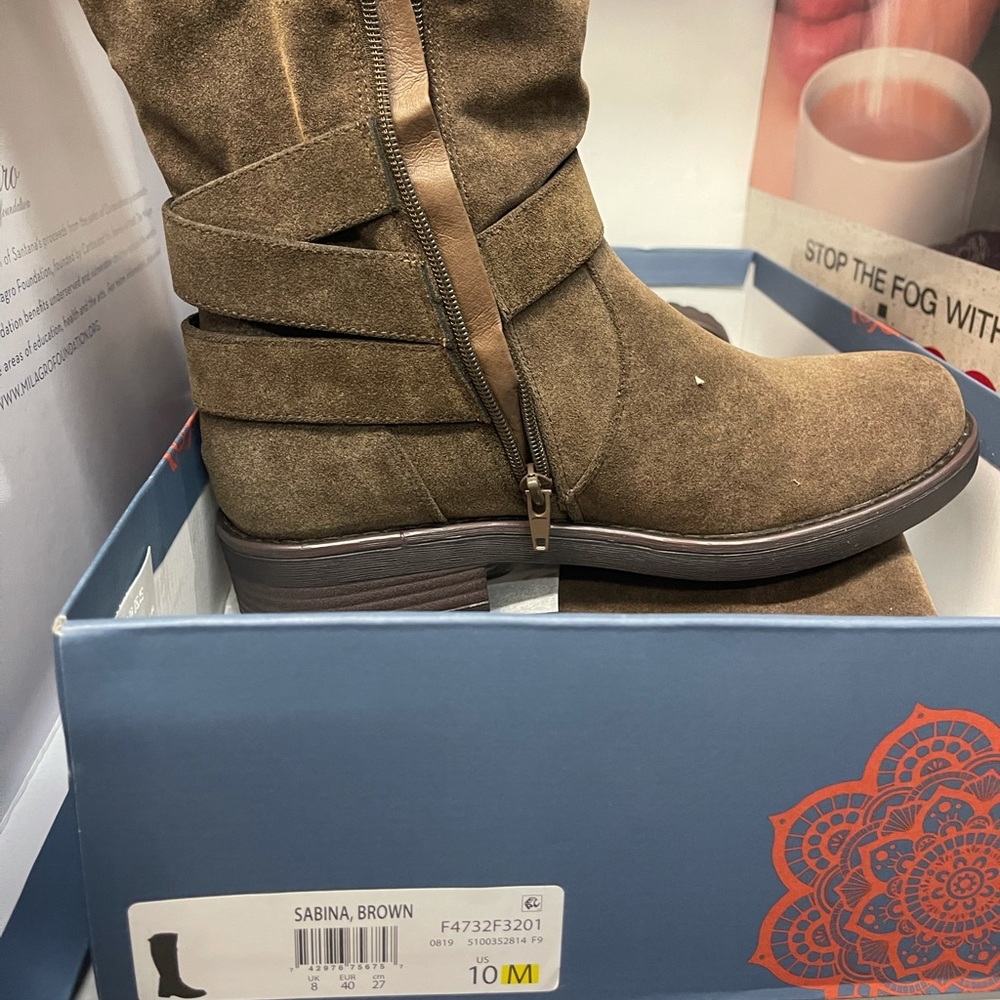 BNIB Carlos Santana Sabina Winter Boot Suede 10 - Picture 4 of 9